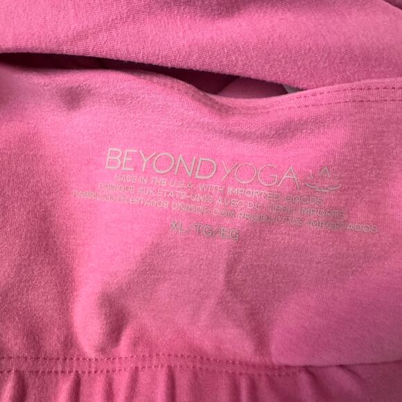 New Beyond Yoga Refocus Spacedye Mini Dress Pink Round Neck Sleeveless Sz XL - Picture 8 of 11